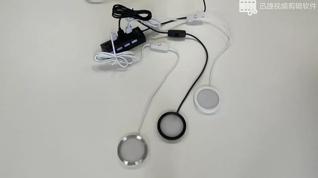 3D 打印台灯 LED 组件 DIY 模型 ，超薄 8mm，直径 60mm、LED 筒灯 / 射灯、适用场景（台灯，办公，衣卫橱、酒柜、展柜，）DIY 复活节礼物、科技爱好者，只有灯组无 3D 打印模型。