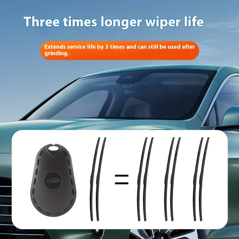 1pc Wiper Blade Repair Tool – Windshield Wiper Rubber Refurbisher, Universal Frameless Wiper Restorer Kit, Car & Truck Wiper Maintenance Tool, Extends Wiper Life, Improves Rainy Day Visibility, Compact Ergonomic Design