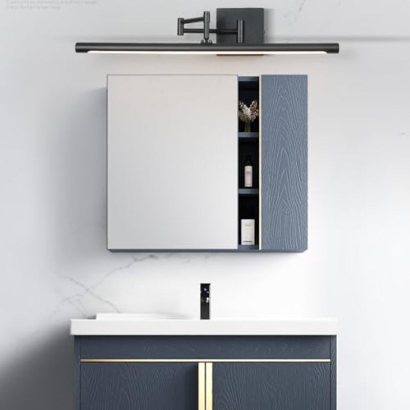 Multi-functional LED mirror lighting light, suitable for bathroom, with long strip design, with swing arm, very suitable for illuminating vanity and artwork