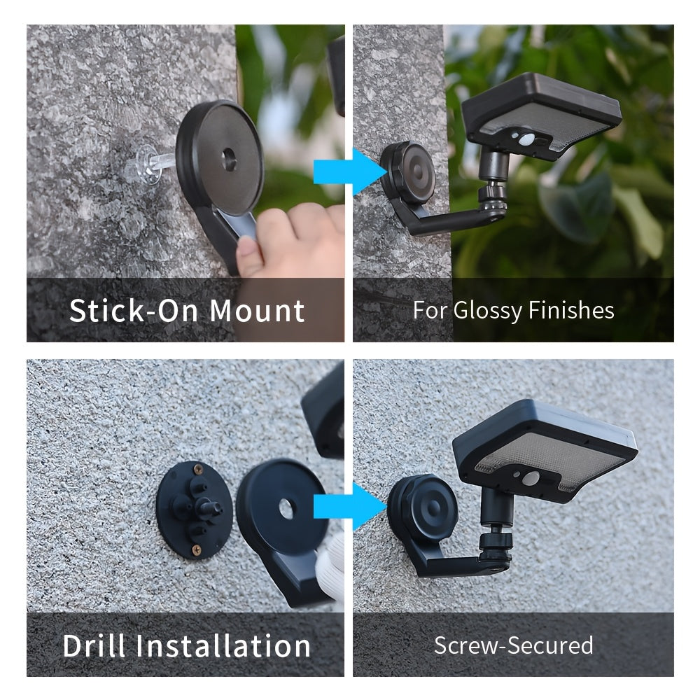 2 Pack Solar Sensor Outdoor Light, 92 LED Floodlight, USB/Solar Dual Charging, Adjustable Angle, Three Lighting Modes, with Magnetic Mount, Portable Outdoor Fence Light, Perfect for Garden, Fence, Wall, Deck, Commercial Street Lighting