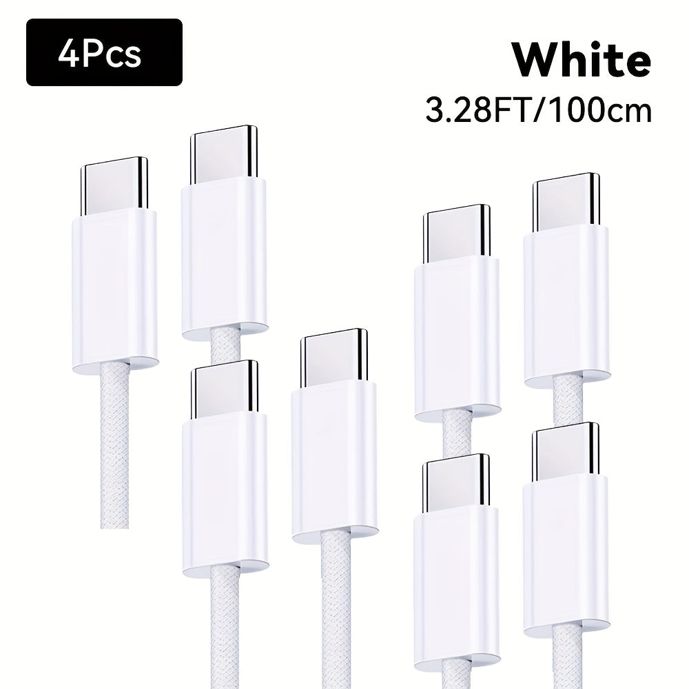 KAXOE 60W Fast Charging Cable Data Cable, Type-C USB To C PD Fast Charging Data Cable For IPhone 15 16 Series, For Samsung L Series Fast Charging Phone Tablet Length Data Cable
