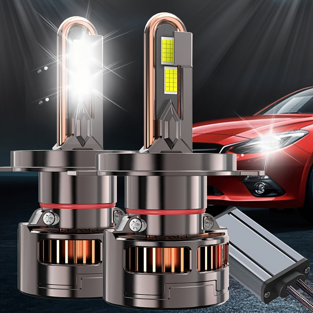 2件高品质LED 灯9006/HB4-QC065 H4/H7/H1/H4/9003/HB2/H11/H18/H16/9012/9005，950% 明亮 60000LM 带外部驱动器 Canbus 即插即用，250W，高性能LED，汽车用LED灯，12v