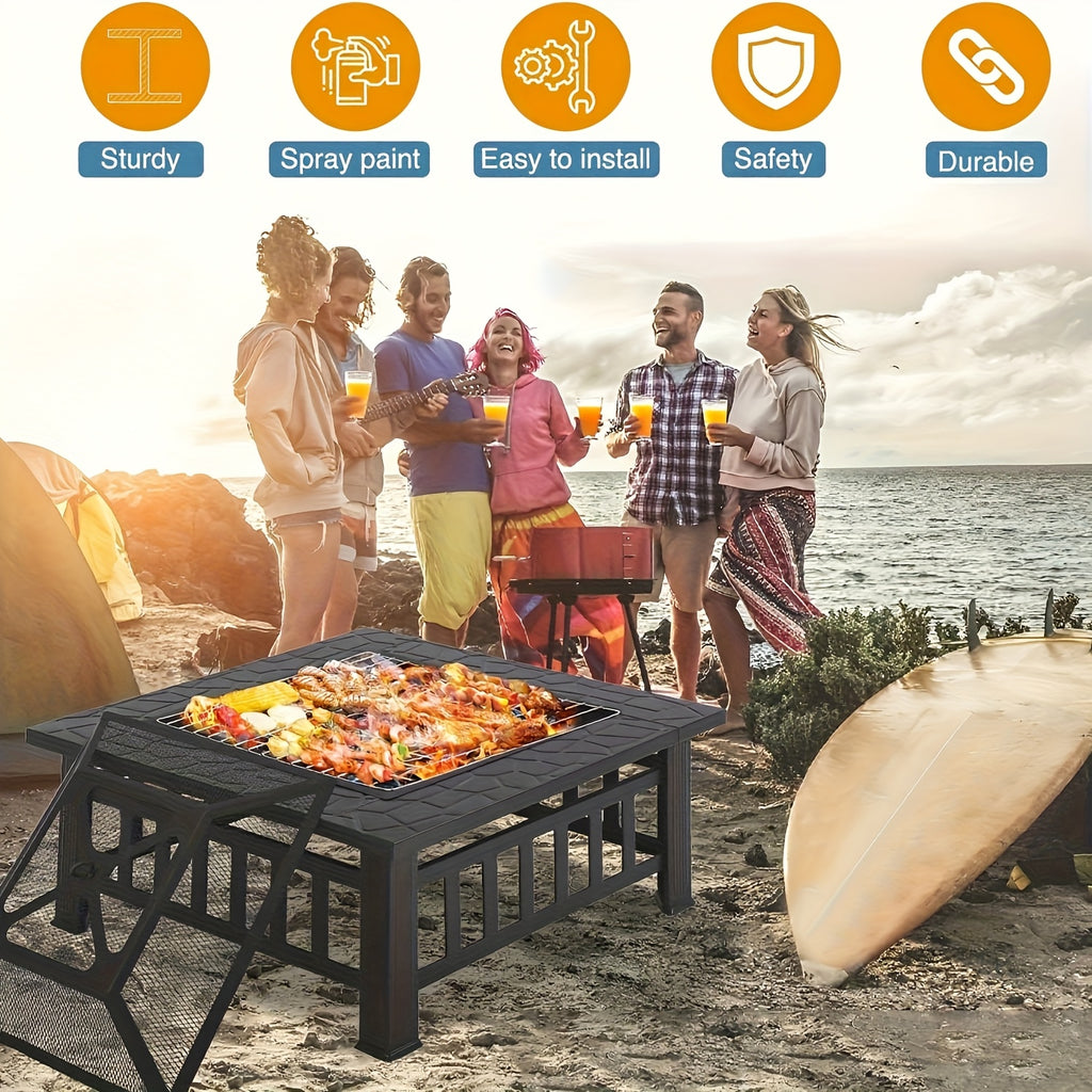 32-Inch Square Fire Pit