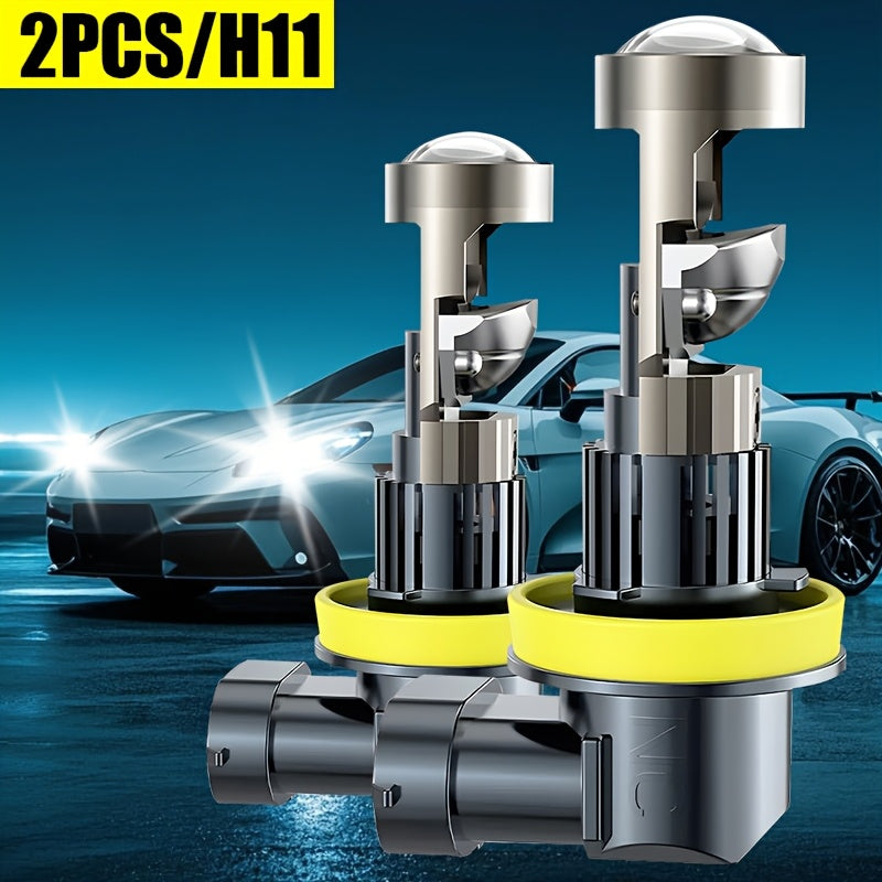 2-Pack H7-QK079 Model 9003 LED Headlight Bulbs, Compatible with 9005, 9006, H1, H11 Models, Emits 6500K White Light, 7535 CSP Chip, Brightness Up to 950%, Equipped with CANBUS Technology, Easy Installation, Suitable for High