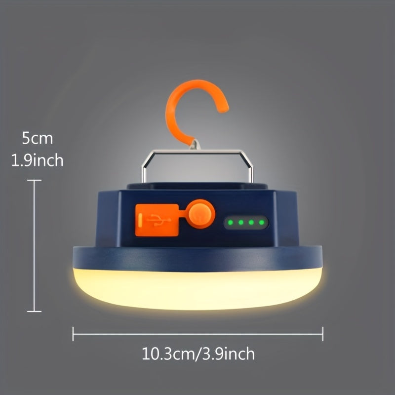 Rechargeable 4800mAh/7200mAh outdoor camping bulb, warm white light, four modes, indoor/outdoor dual use, outdoor lighting | modern outdoor light | durable plastic housing, LED outdoor light
