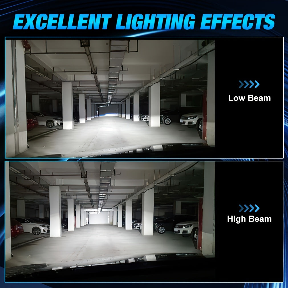 2-Pack H4 9003 LED Headlights Canbus Smart Control Super Bright H4 LED High/Low Beam for Car
