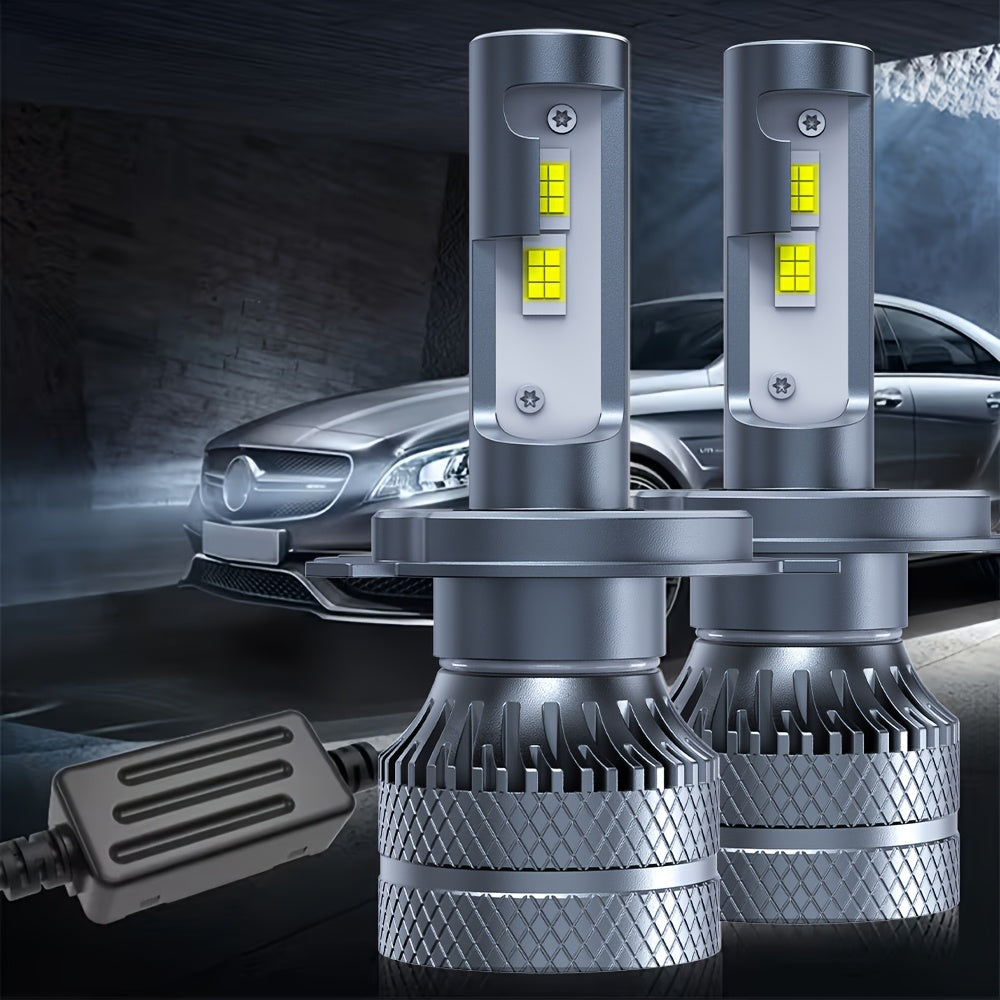 2-Pack O193 H11 LED Headlight Bulbs H11 Super Bright LED Headlights 800W High Power 6500K Color Temperature Compatible with H1, H4, H7 Sockets Improves Night Driving Safety 800% Brightness Increase Fits HB3, 9005, HB4, 9006, HIR2