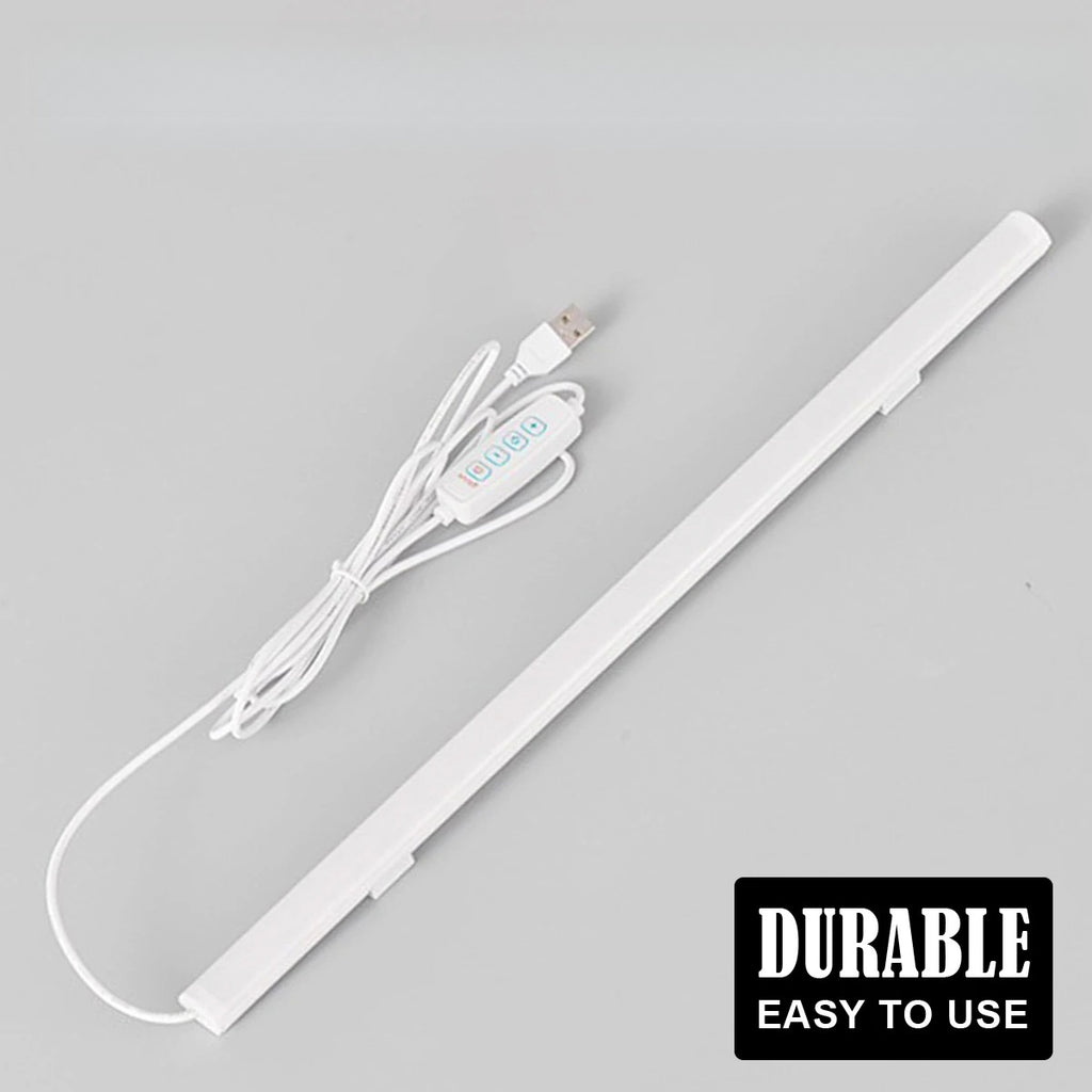 LED tube reading light for studying, with 3 color options, USB plug, suitable for night use, available in 11.81-inch / 15.75-inch lengths, dimmable, suitable for bars, nightstands, cabinets, an excellent Christmas gift
