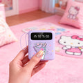 [Kuromi Mini Power Bank] Cartoon Pattern Portable Power Bank, Compatible with Android/iPhone Devices/Tablets with LED And Digital Display, Dual LED Lamp Portable Mobile Power Supply, Built-in Lanyard, Outdoor Travel Emergency Backup