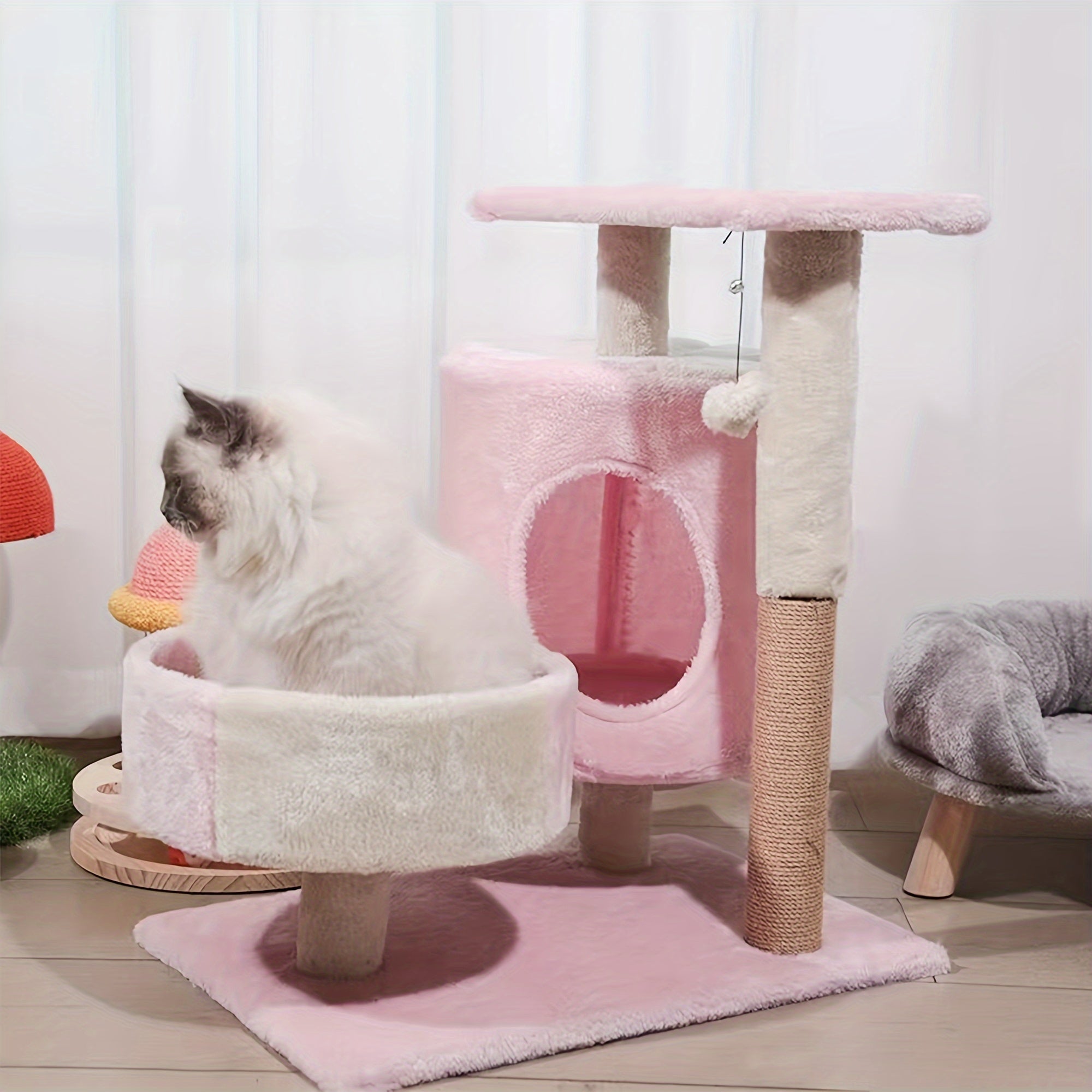 双层猫爬架，剑麻猫爬柱