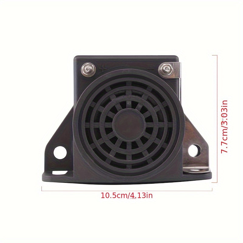 Backup Alarm, DC 12V-24V Alarm Buzzer, Loud 110dB Professional Reverse Warning Tone, for Cars, Trucks & Heavy Vehicles Reverse Reminder
