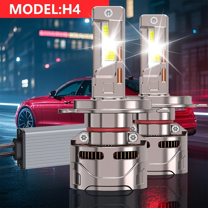 2-Pack H7 Car LED Headlights High Brightness LED Bulbs 57846 Lumens 1000% High Beam Brightness Increase H1 H4 H7 H11 HB3/9005 HB4/9006 HIR2/9012 Models Easy Installation No CANBUS Error - B83
