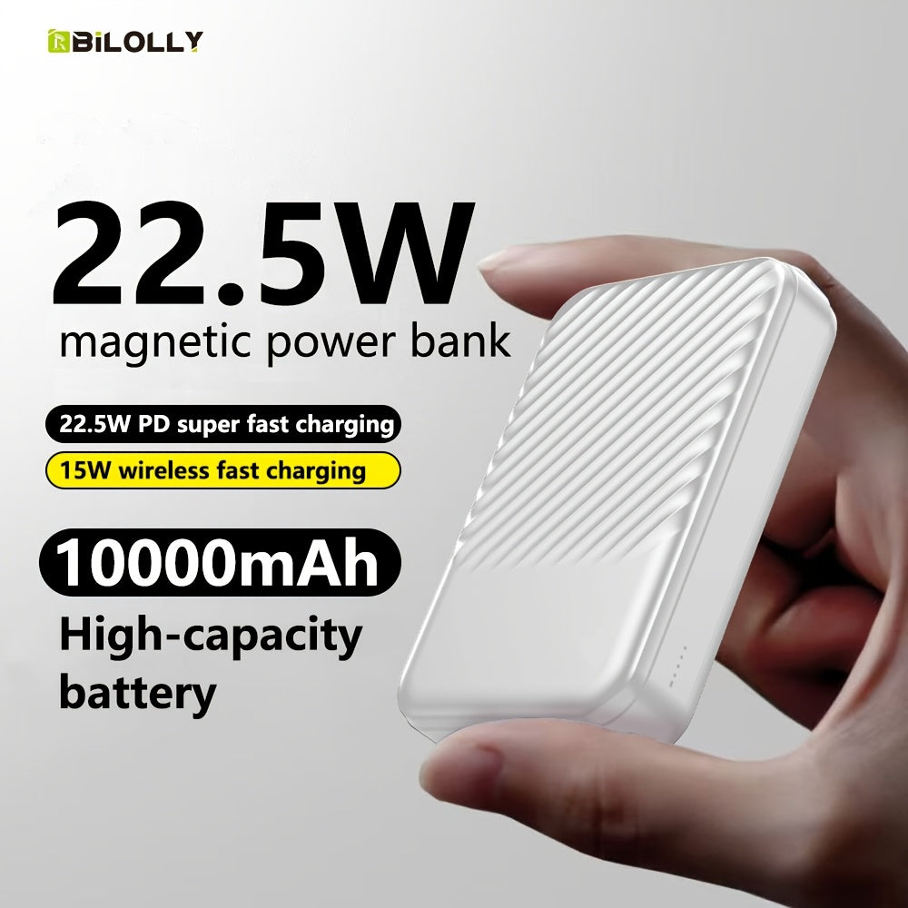 雙支裝時尚移動電源 15000/10000毫安時 30W/22.5W快速充電便攜充電寶 超薄行動式手機充電備用電池 相容所有手機 迷你輕巧 旅行佳選 新年/聖誕禮物