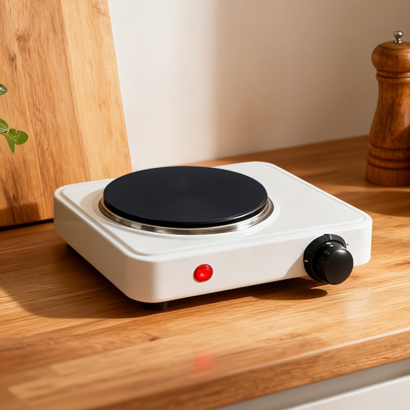 US Standard Desktop Electric Hot Plate, 5 Adjustable Temperature Settings with Precise Control, Space-Saving & Efficient Rapid Heating, Compact for Desktop, Home & Camping Dual Use – Small Footprint