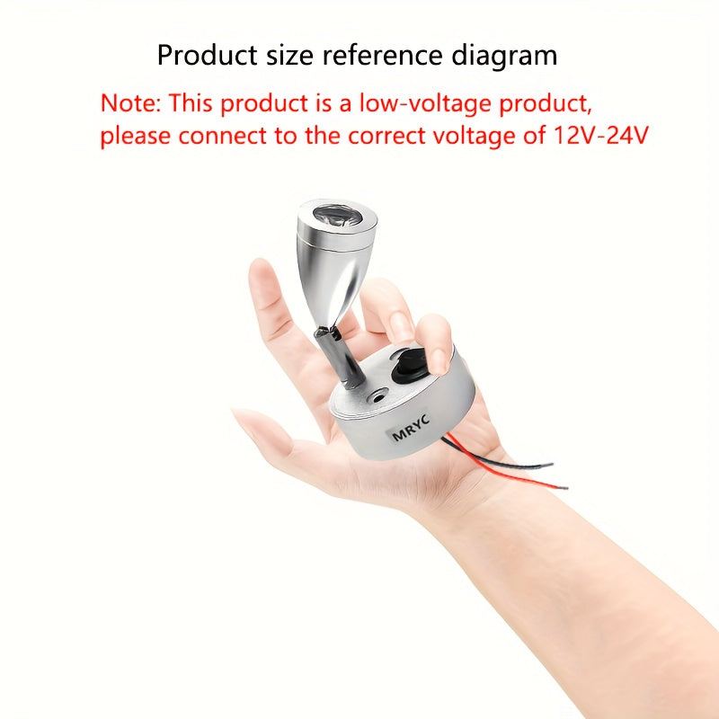 房车阅读灯3W聚光灯,房车露营车室内照明灯，床头阅读灯,DC12-2V
