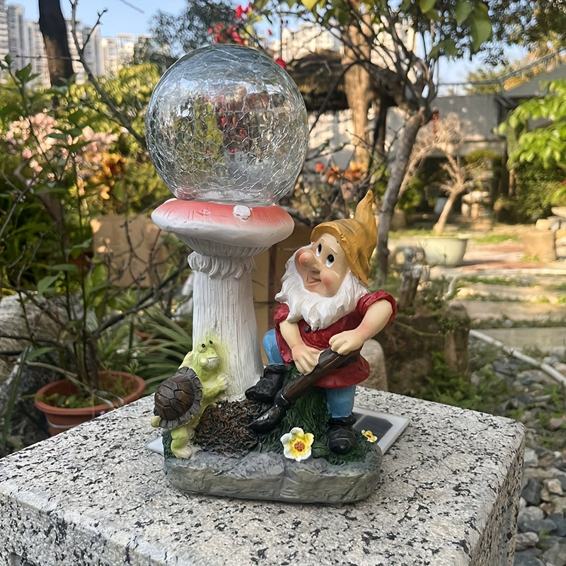 Solar Gnome Light for Garden Outdoor Courtyard Lawn Pond Villa - IP44 Waterproof