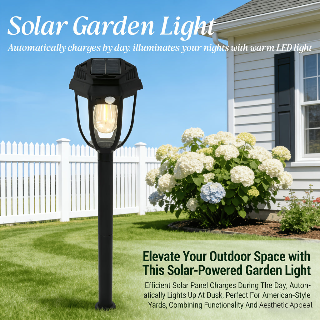 [4/3-Piece] Solar Outdoor Light Waterproof Warm Light IP44 Pathway Light 10-Hour Long-Lasting LED Landscape Light Courtyard Light Solar Street Light Path Light Suitable for Sidewalk, Path