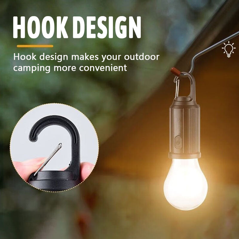 2-pack solar warm light - USB rechargeable, bright holiday decorative bulb with hook, portable hanging lantern, suitable for tents, streets, gardens, homes, night markets, emergencies