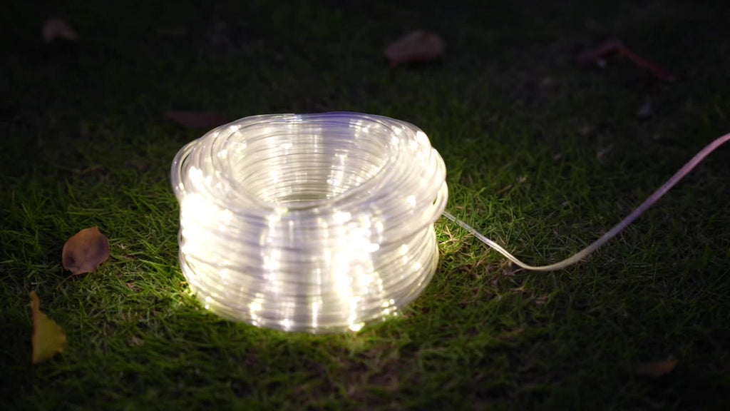 Solar LED string light, 50/100/200/300 Christmas fairy colorful tube lights, suitable for patios, gazebos, trampolines, pathways, swimming pools, garden decoration, Christmas parties, Halloween party decorations, Easter decorations