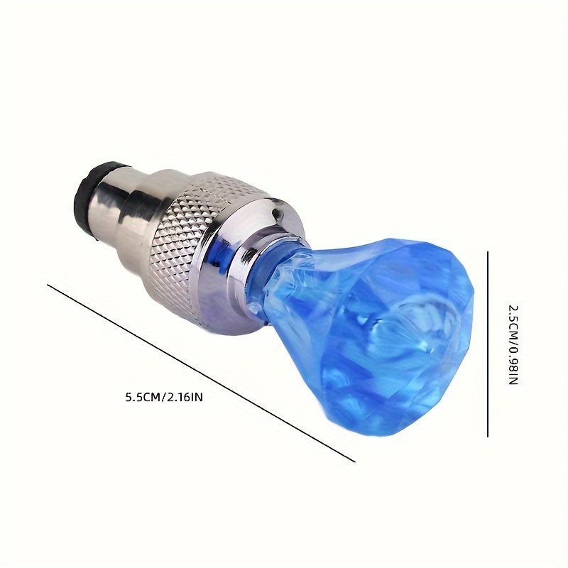 Kubidupi 4/8/16pcs Car Wheel Valve Stem Galloping Horse Light Fire Wheel Breathing Light Motorcycle Tire Valve Explosion-Proof, Sunproof & Waterproof, Red & Blue