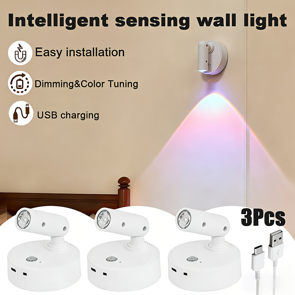 Staaricc 4/2 pack solar wall light/floor lamp, solar spotlight 50 SMD LEDs, sensor light, solar lawn spot light, suitable for garden, courtyard, balcony, lawn, roadside, party – smart sensor, light sensor