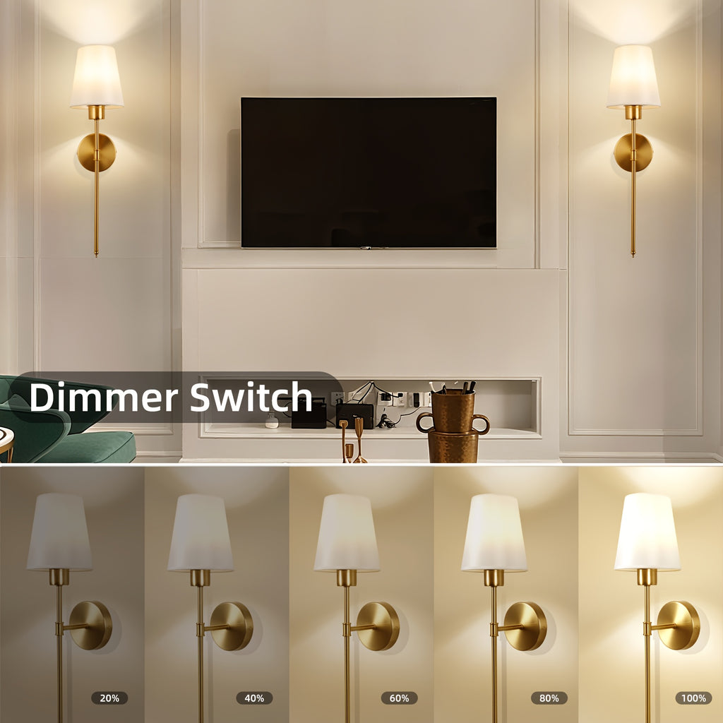 [Christmas Decorative Wall Light] 2-Piece Modern Cordless Wall Light, Equipped with Rechargeable Lithium Battery, Remote Control, 15 Light Colors and Dimmable Function, Suitable for Bedroom and Living Room, Rechargeable LED Light