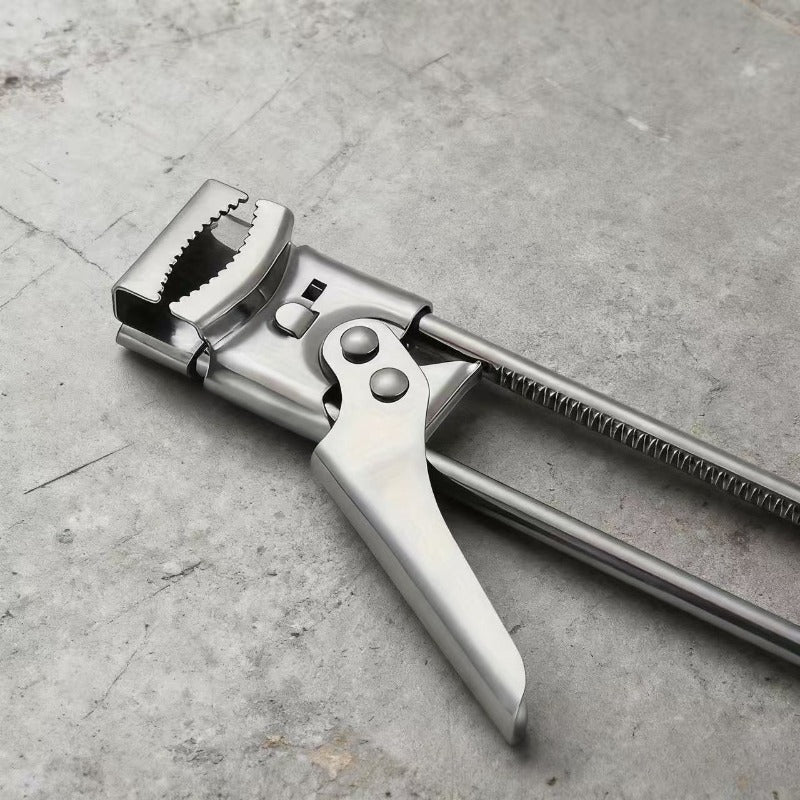 Stainless Steel Universal Opener | Ergonomic Handle & Lever Mechanism – One-Hand Can Opener, Easy-Grip Manual Kitchen Tool, No Electricity Needed, Perfect for Parties & Daily Use