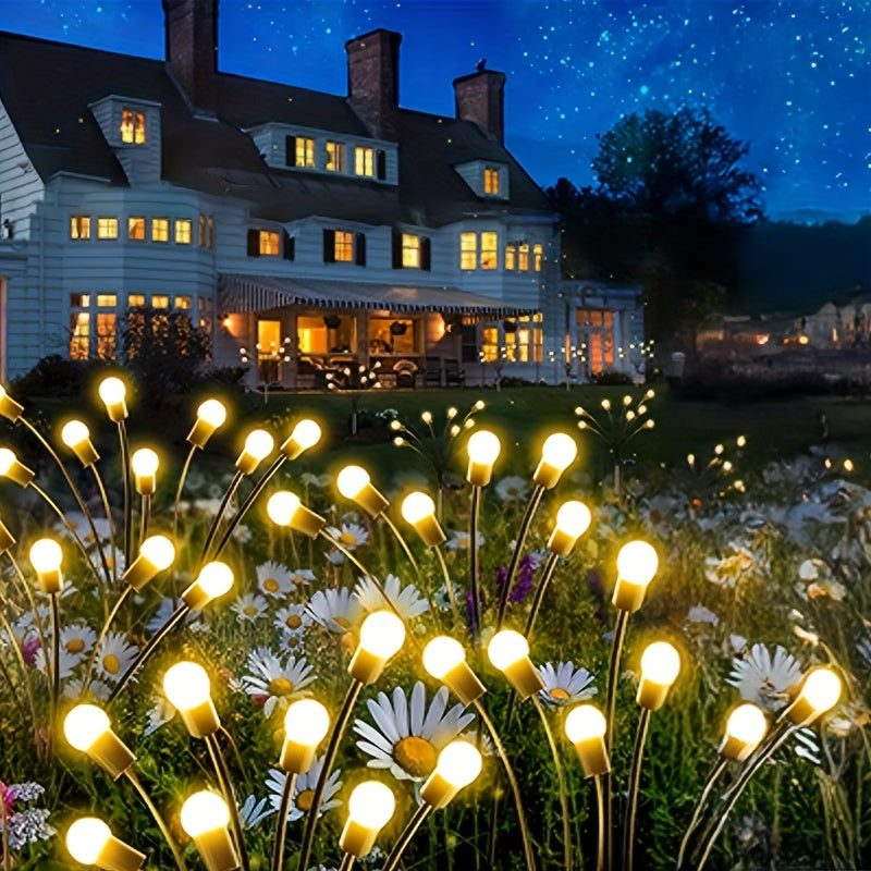 6 Pack Smart Solar Firefly LED Light for Outdoor Decoration, Equipped with Smart Sensor, Perfect for Garden, Patio, Walkway and Party Events