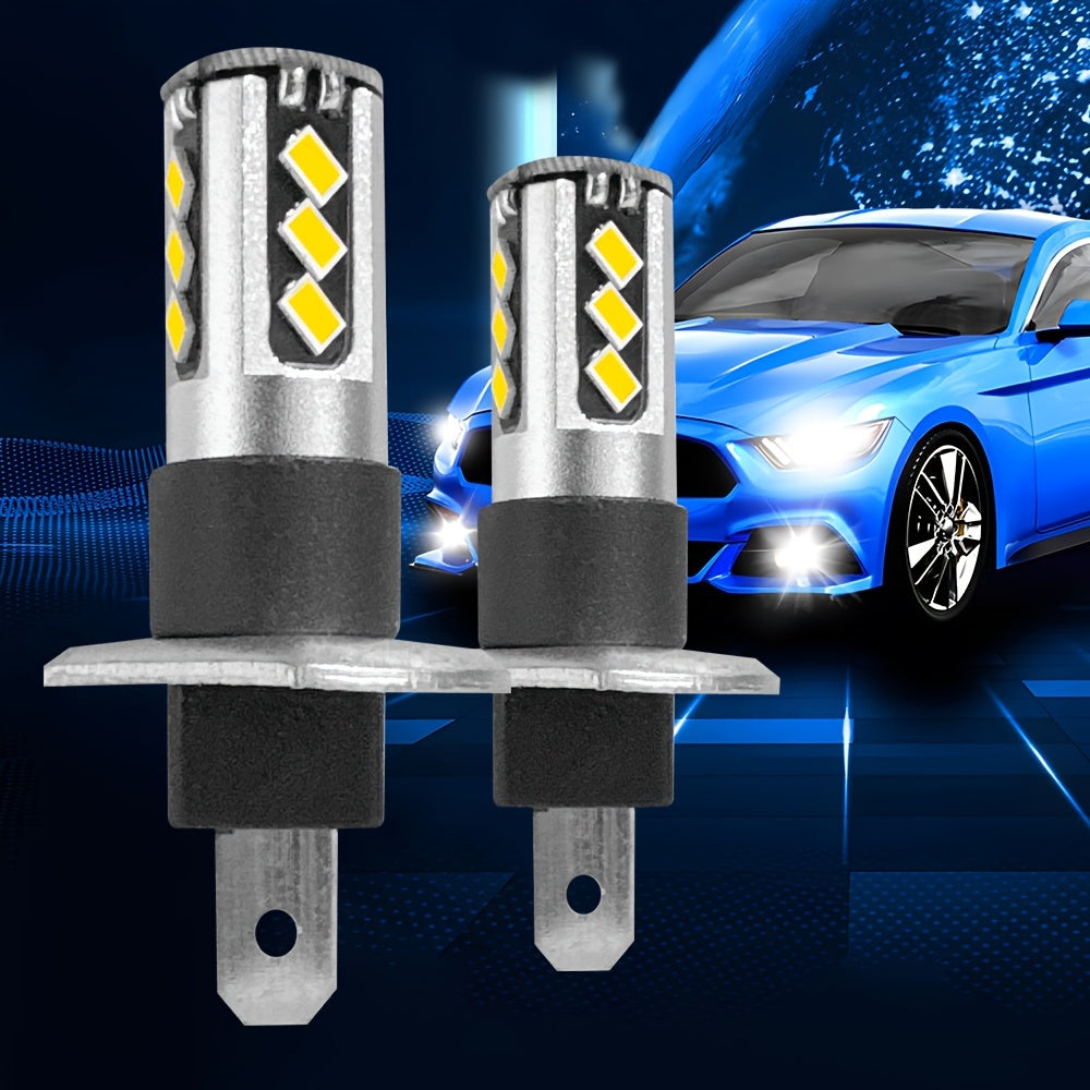 2Pcs 400% Super Bright LED Headlight and Fog Light Bulbs H4 H7 H11 H1-O78, 6000LM Super Bright 4500K White 100W, Enhanced Visibility, Safe Driving, Easy Installation, Suitable for Various Vehicles, Plug-and-Play Headlights