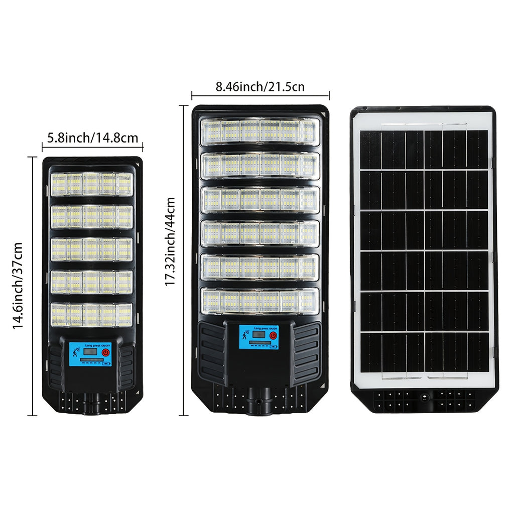 Outdoor Solar Street Light, Ultra-Bright LED Floodlight, Equipped with Motion Sensor and Remote Control, Designed for Security Lighting in Gardens, Courtyards, Pathways and Parking Lots, Energy Saving.
