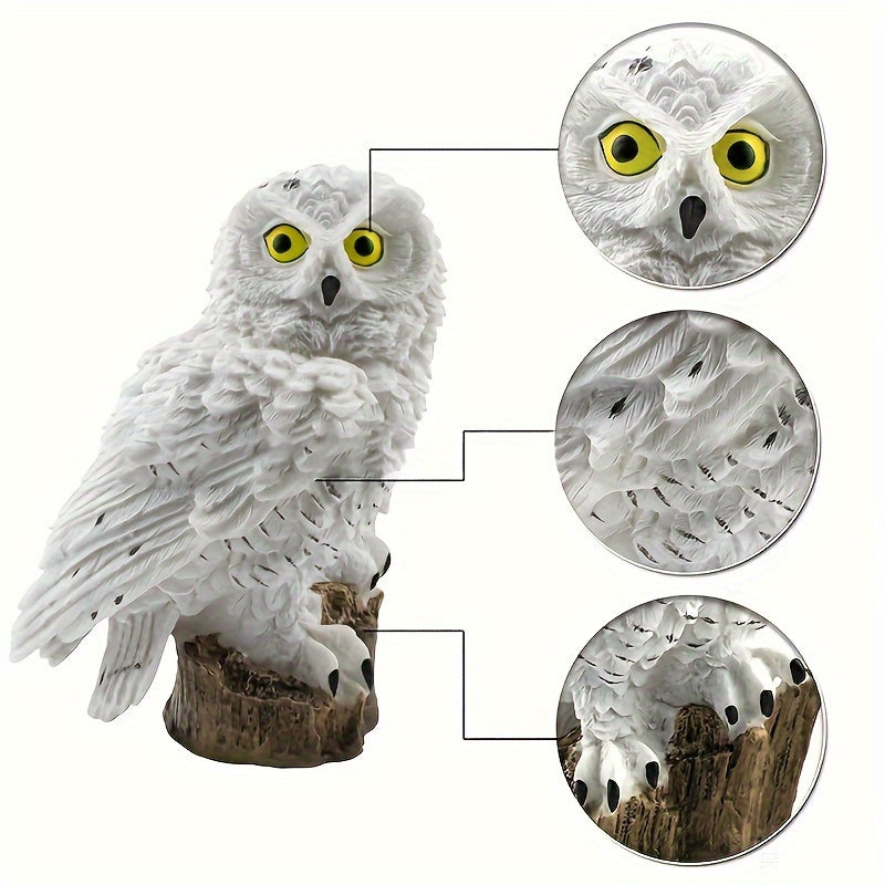 1 Piece Solar Garden Stake Light, Realistic LED Owl Lawn Light, Outdoor Landscape Lighting for Villas, Gardens, Parks, Pathways with Auto-Switching Function