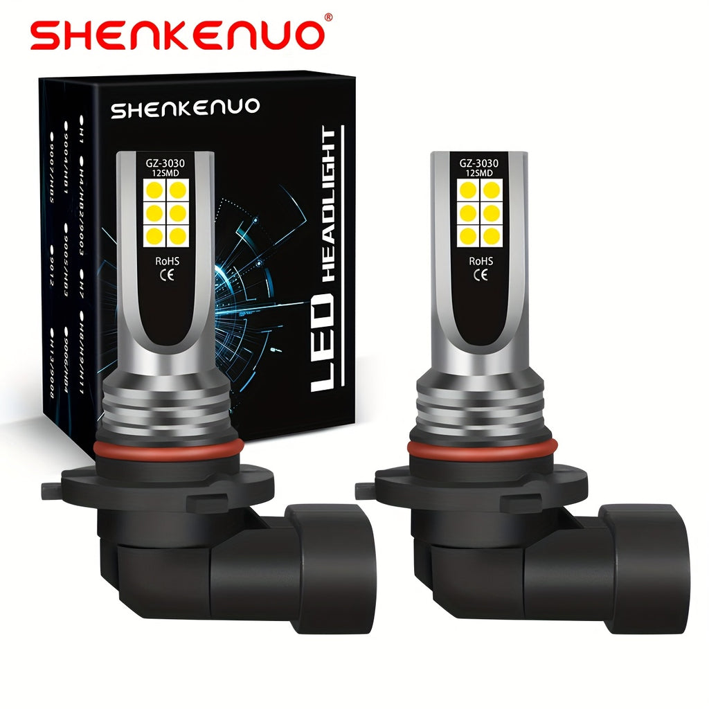 2 Super Bright H4 9003 9005 HB3 9006 HB4 H7 LED Headlight Bulbs High/Low Beam Bulbs Fog Light Bulbs, 6000K Super Bright White Light Plug-and-Play