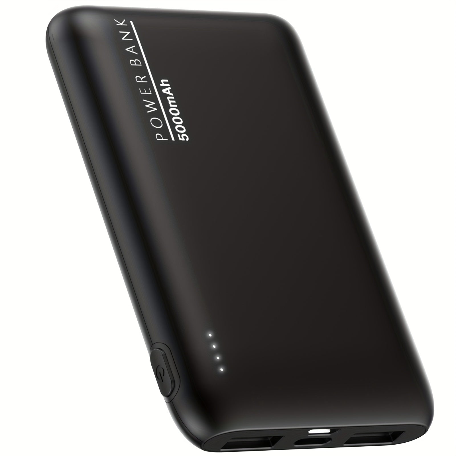 5000mAh Ultra-Thin Portable Power Bank with Dual USB Outputs, Designed for Outdoor Emergency Backup, Suitable for iPhone/Android Mobile Devices And Other Digital ElectronicsIncludes, Includes Type-C Charging Cable, Holiday Gifts