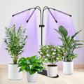 Indoor Plant Grow Light, 80 LED Beads, Full Spectrum Sunlight Supply, Red/Blue/White 3 Colors, 20%-100% Dimmable Brightness, 3 Timing Modes 3/9/12H, Easy Installation