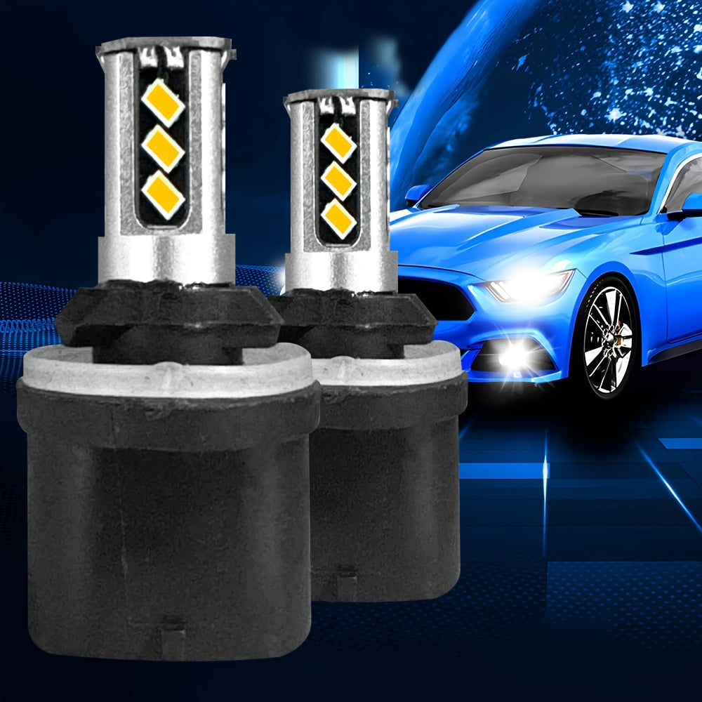 2Pcs 400% Super Bright LED Headlight and Fog Light Bulbs H4 H7 H11 H1-O78, 6000LM Super Bright 4500K White 100W, Enhanced Visibility, Safe Driving, Easy Installation, Suitable for Various Vehicles, Plug-and-Play Headlights