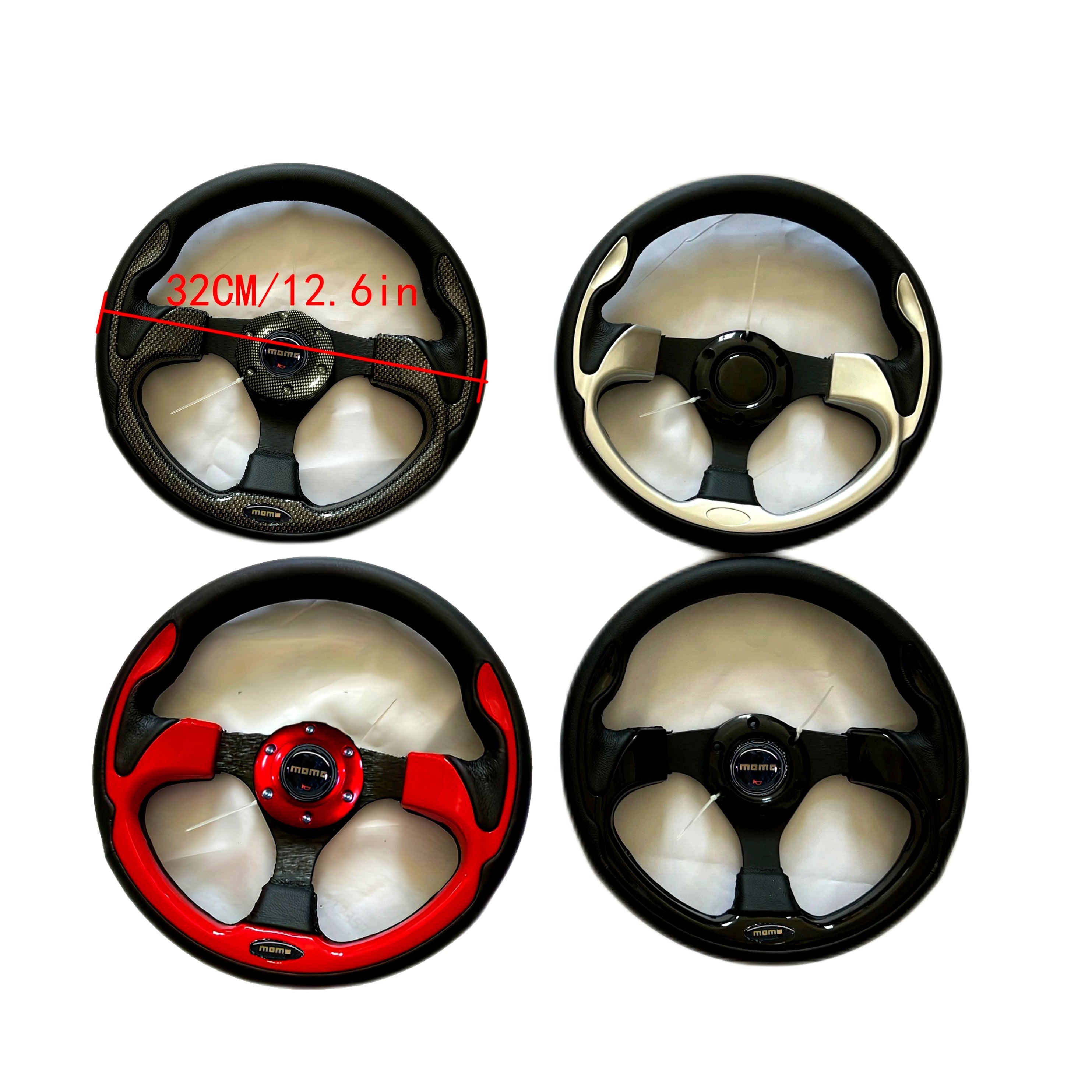 PB Steering Wheel 12.6 Inch 320mm Universal Drift Racing Steering Wheel PU Leather Steering Wheel Car Accessories.