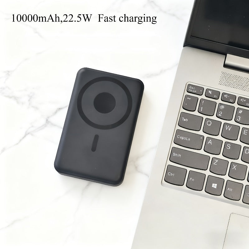 22.5W Fast Charging 10, 000 Mah Portable Magnetic Charger, Equipped with a Dual-Line Power Bank. Its Compact Design Makes It Easy to Carry, And It Is Shipped Locally for Quick Delivery, Making It an Essential Mobile Accessory for Daily Use Or Travel