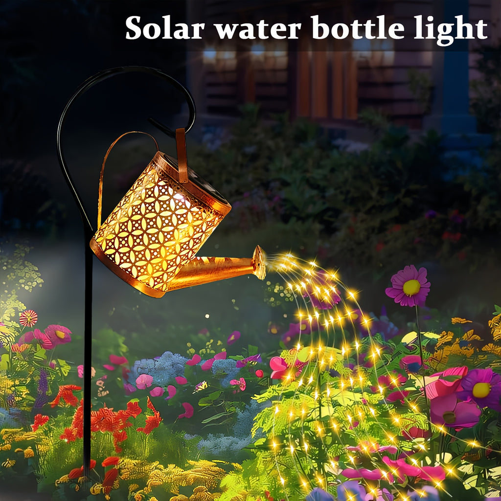 1pc Solar LED Kettle Light, Solar Garden Light, Solar Decorative Light, Outdoor Solar Hanging Light, Metal Solar Landscape Light, Perfect for Decorative Lighting of Courtyard, Garden, Lawn, Patio, Terrace, Pathways, Streets.