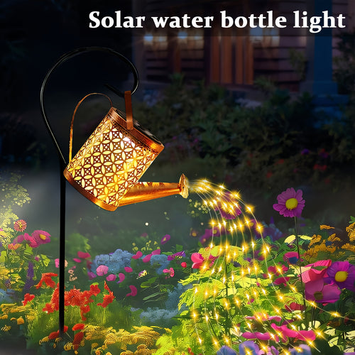 1pc Solar LED Kettle Light, Solar Garden Light, Solar Decorative Light, Outdoor Solar Hanging Light, Metal Solar Landscape Light, Perfect for Decorative Lighting of Courtyard, Garden, Lawn, Patio, Terrace, Pathways, Streets.