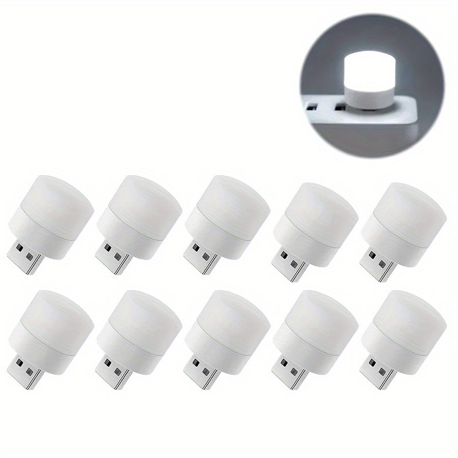 USB night light, compact LED bulb, portable mini lighting, ambient lighting, decorative light, mini USB light suitable for car, bedroom, bathroom, hallway