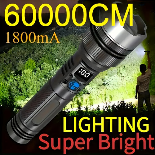 1PC Rechargeable LED Flashlight, Portable Mini Type-C Charging Port, 3 Lighting Modes, Telescopic Focus Adjustable, Outdoor Emergency Light for Hiking Camping Work Cycling