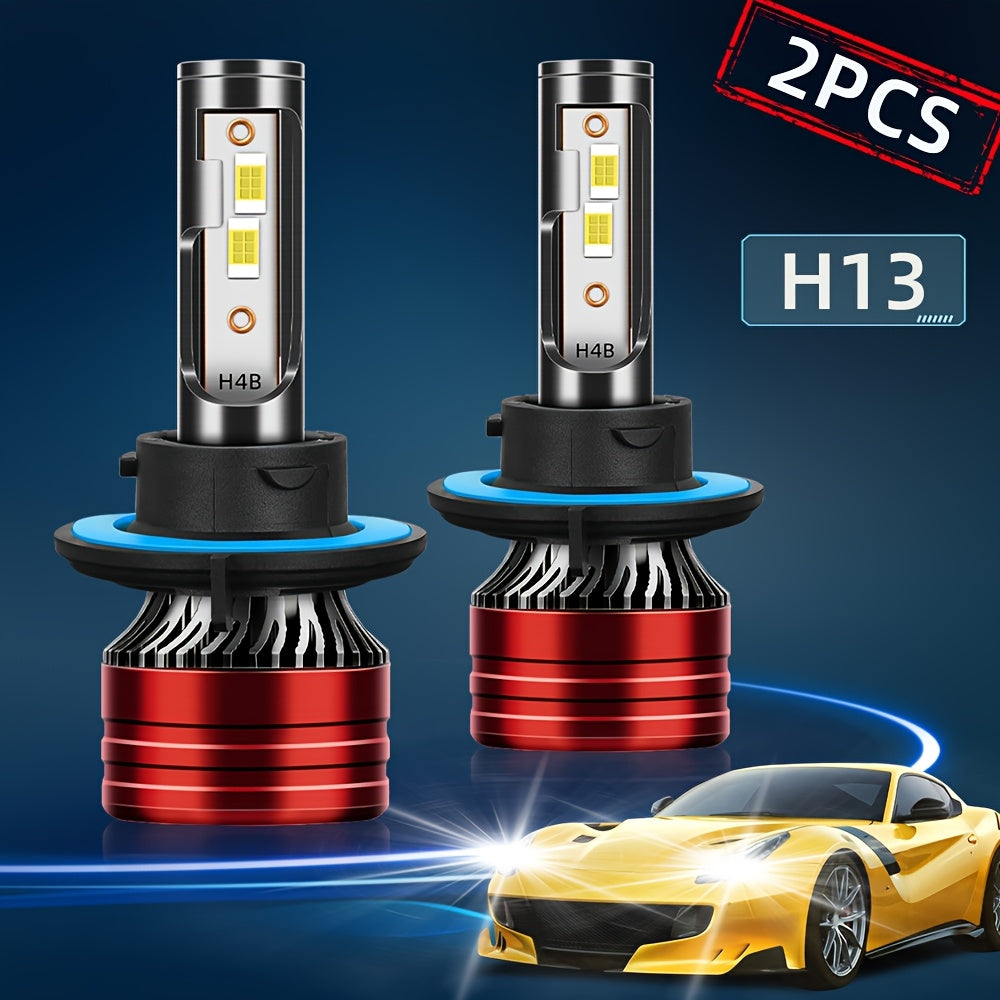 2Pcs 270W LED Headlight Bulbs - High/Low Beam, 6500K White, Plug-and-Play, Enhanced Visibility and Safety, Fits Most Vehicles