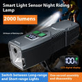 B4 Bicycle Night Riding Front Light, Strong Beam Flashlight for Kids, Mountain & Road, Night Illumination Cycling Gear
