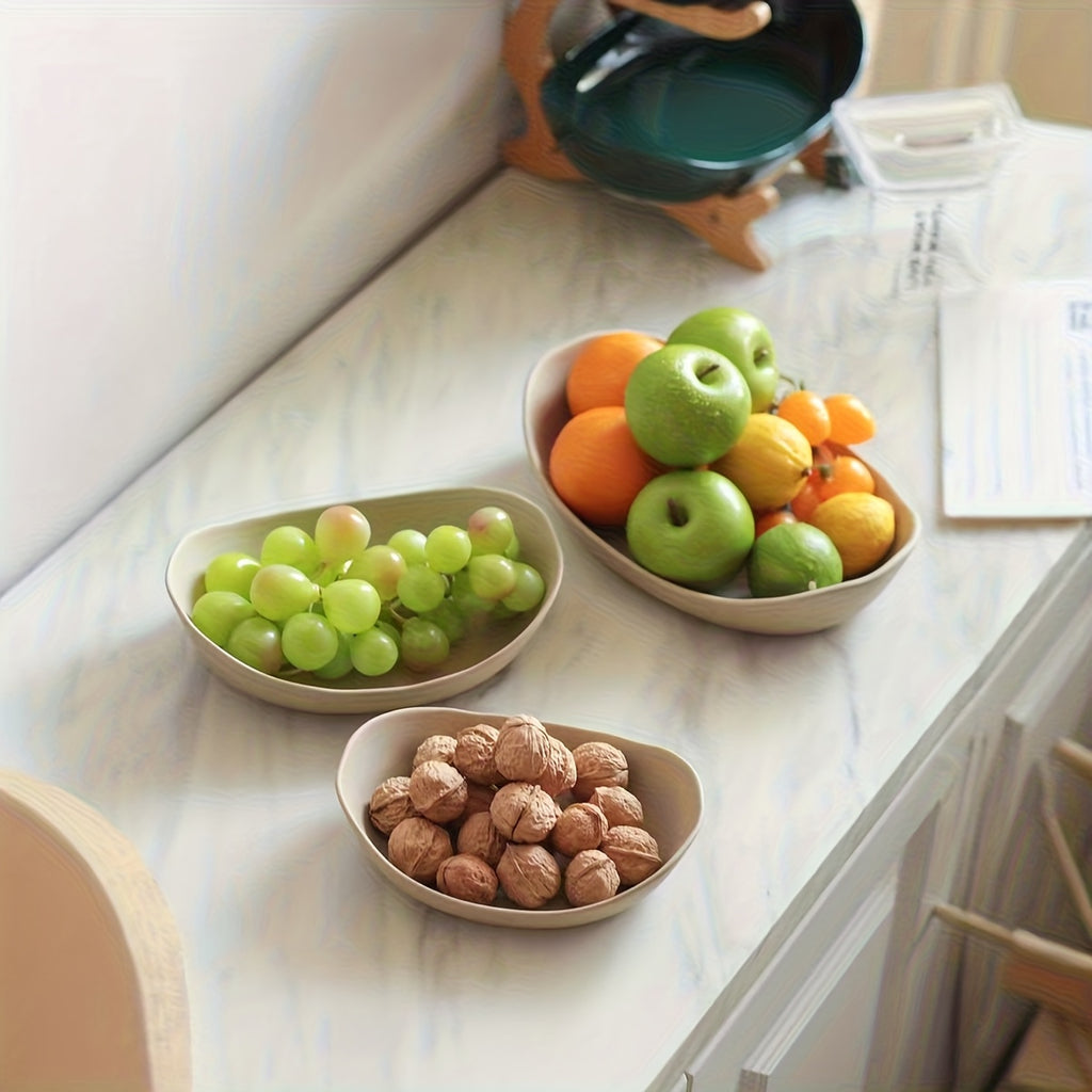 Fast Shipping, 1-Tier / 3-Tier Fruit Tray Stand, Kitchen Counter Storage Rack, Space-Saving Multi-Layer Fruit Vegetable Bowl, Suitable for Dining Table Pantry Cafe, Modern Wave Design Stylish Home Essential for Daily Cooking