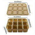 12 Grid Silicone Ice Tray With Lid, Flexible Easy Release Mold, For Cocktail Whiskey Broth Meal Prep, Reusable Dishwasher & Oven Safe