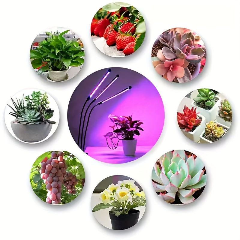 Multifunctional Adjustable Full Spectrum Plant Grow Light, User-Friendly Design, Perfect for Home Gardening and Indoor Plant Growth