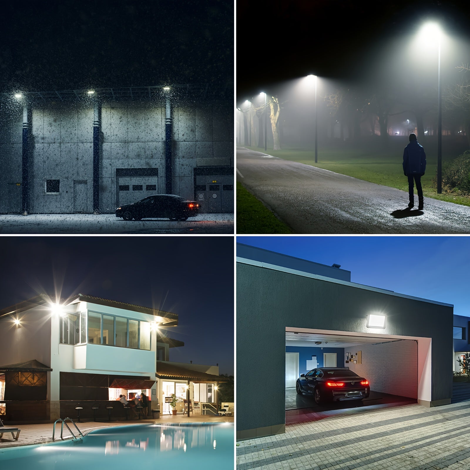 100W Ultra-Thin LED Flood Light | Super Bright 6500K Daylight Color, Suitable for Outdoor and Indoor - Security Light, Suitable for Garage, Garden, Yard, Warehouse, Workshop, Parking Lot, Flood Light Bulb