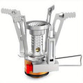 Portable Camping Stove – Windproof & Stable Support Backpacking Stove with Electric Ignition, Compact & Lightweight, Ideal for Outdoor Hiking, Backpacking & Camping Cooking