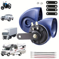2 Car Alarms, 120dB Loudness, External Accessory Horn for Off-Road 12V Vehicles, High Tone Horn with ABS Engineering Plastic Shell, with Screw Bracket and Wire Clip, 4S Repair Part Installation