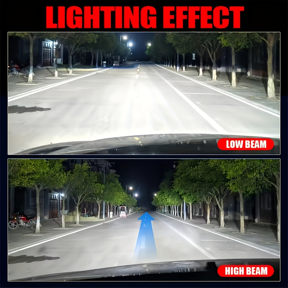 2-Pack H4 Truck Headlights, LED Bulbs with CANbus, High/Low Beam Integrated, Daytime Running Light, 3570 CSP Chip, Error-Free CANbus, H4 Socket, 360° Beam Angle, Easy Installation, for Motor Vehicles